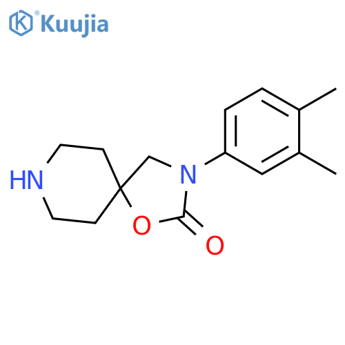 3-(3,4-dimethylphenyl)-1-oxa-3,8-diazaspiro[4.5]decan-2-one structure