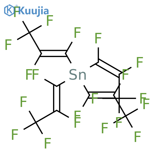 Stannane, tetrakis[(1E)-1,2,3,3,3-pentafluoro-1-propen-1-yl]- structure