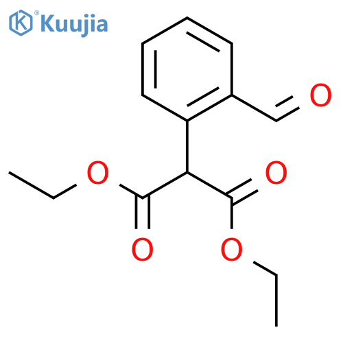 Diethyl 2-(2-formylphenyl)malonate structure