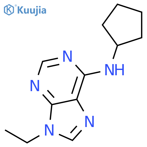 9H-Purin-6-amine, N-cyclopentyl-9-ethyl- structure