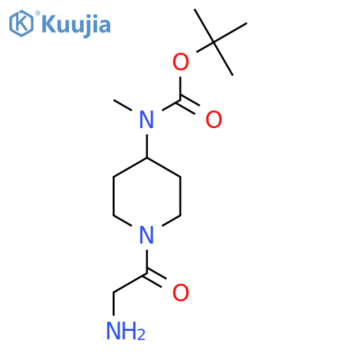 [1-(2-Amino-acetyl)-piperidin-4-yl]-methyl-carbamic acid tert-butyl ester structure