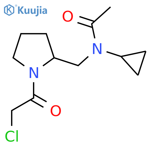 N-[1-(2-Chloro-acetyl)-pyrrolidin-2-ylmethyl]-N-cyclopropyl-acetamide structure