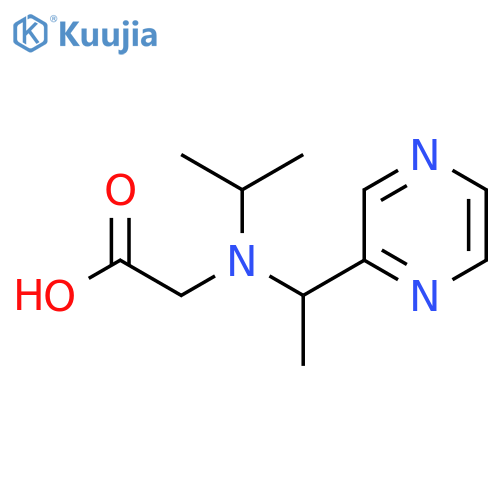 [Isopropyl-(1-pyrazin-2-yl-ethyl)-amino]-acetic acid structure