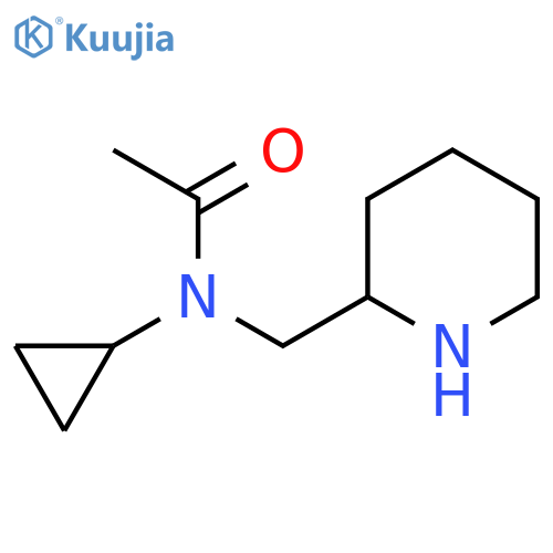 N-Cyclopropyl-N-piperidin-2-ylmethyl-acetamide structure