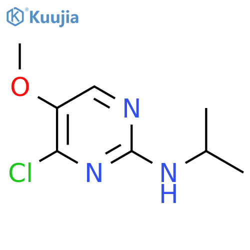 (4-Chloro-5-methoxy-pyrimidin-2-yl)-isopropyl-amine structure