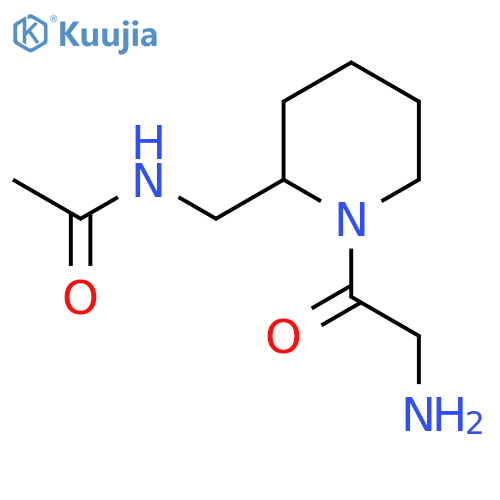 N-[1-(2-Amino-acetyl)-piperidin-2-ylmethyl]-acetamide structure