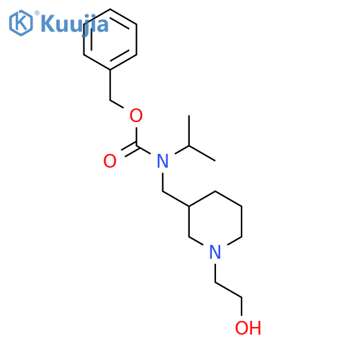 [1-(2-Hydroxy-ethyl)-piperidin-3-ylmethyl]-isopropyl-carbamic acid benzyl ester structure