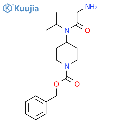4-[(2-Amino-acetyl)-isopropyl-amino]-piperidine-1-carboxylic acid benzyl ester structure