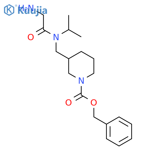 3-{[(2-Amino-acetyl)-isopropyl-amino]-methyl}-piperidine-1-carboxylic acid benzyl ester structure
