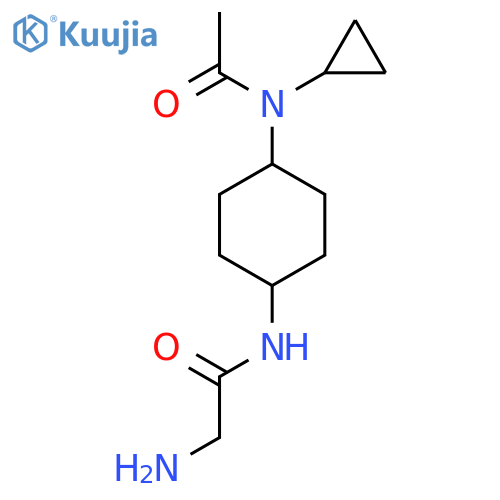 N-[4-(Acetyl-cyclopropyl-amino)-cyclohexyl]-2-amino-acetamide structure