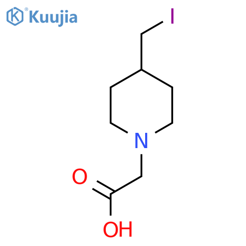 (4-Iodomethyl-piperidin-1-yl)-acetic acid structure
