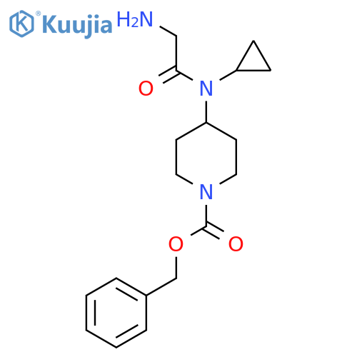 4-[(2-Amino-acetyl)-cyclopropyl-amino]-piperidine-1-carboxylic acid benzyl ester structure