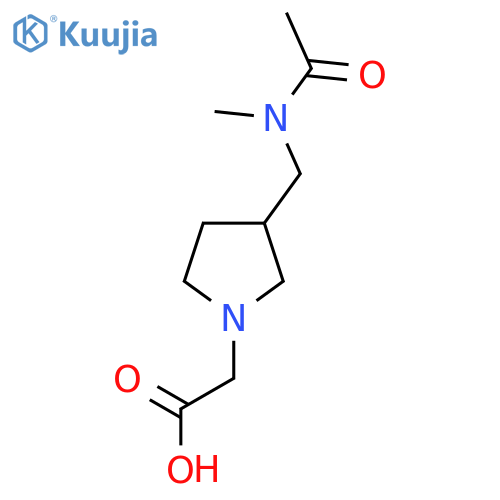 {3-[(Acetyl-methyl-amino)-methyl]-pyrrolidin-1-yl}-acetic acid structure