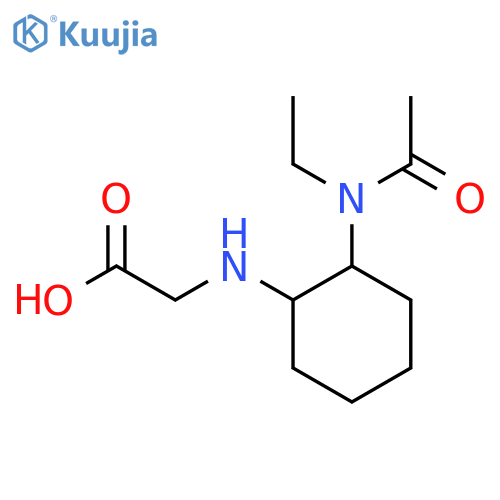 [2-(Acetyl-ethyl-amino)-cyclohexylamino]-acetic acid structure