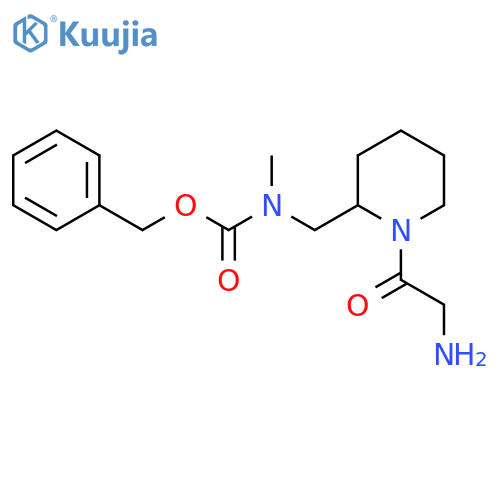 [1-(2-Amino-acetyl)-piperidin-2-ylmethyl]-methyl-carbamic acid benzyl ester structure