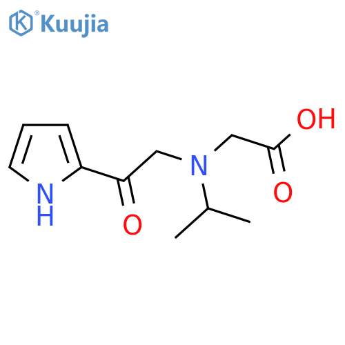 {Isopropyl-[2-oxo-2-(1H-pyrrol-2-yl)-ethyl]-amino}-acetic acid structure
