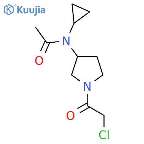N-[1-(2-Chloro-acetyl)-pyrrolidin-3-yl]-N-cyclopropyl-acetamide structure