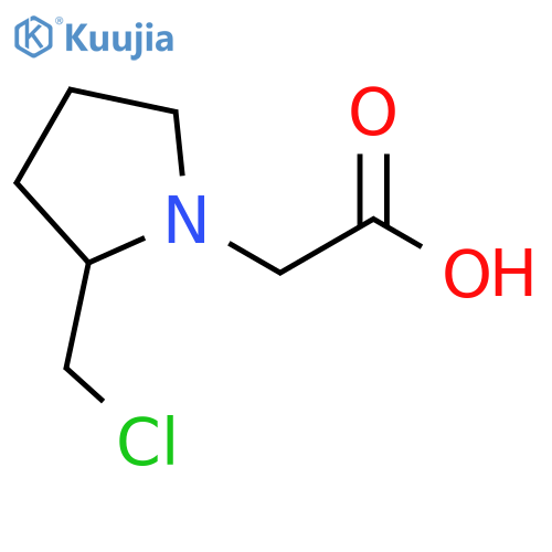 (2-ChloroMethyl-pyrrolidin-1-yl)-acetic acid structure