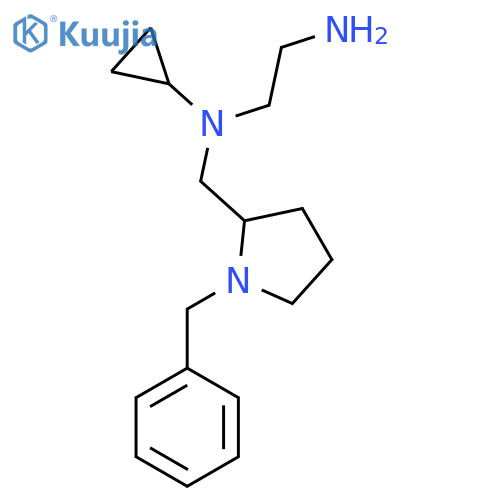 N*1*-(1-Benzyl-pyrrolidin-2-ylmethyl)-N*1*-cyclopropyl-ethane-1,2-diamine structure