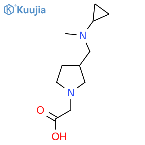 {3-[(Cyclopropyl-methyl-amino)-methyl]-pyrrolidin-1-yl}-acetic acid structure