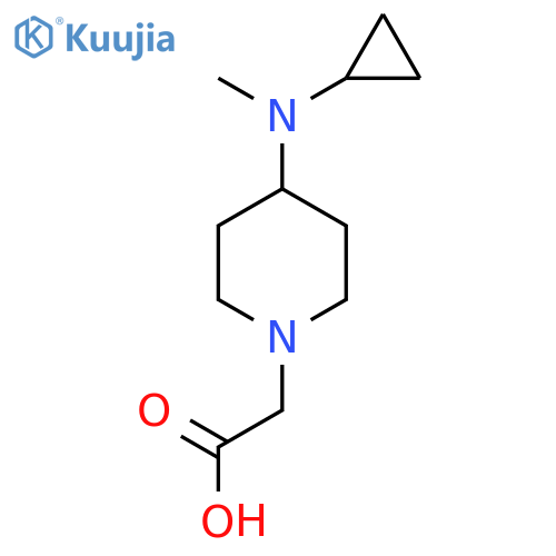 [4-(Cyclopropyl-methyl-amino)-piperidin-1-yl]-acetic acid structure