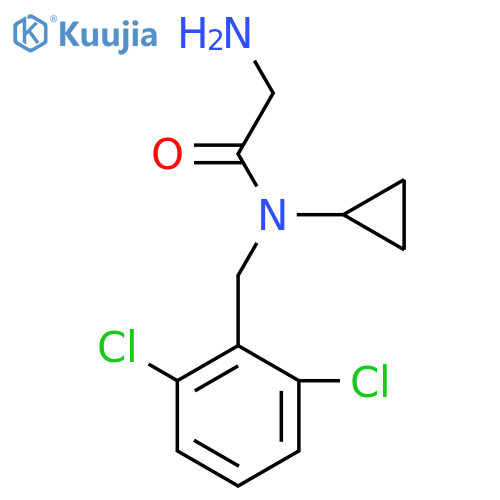 2-Amino-N-cyclopropyl-N-(2,6-dichloro-benzyl)-acetamide structure