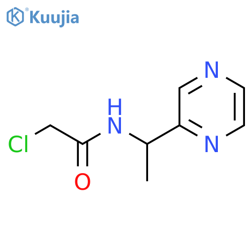 2-Chloro-N-(1-pyrazin-2-yl-ethyl)-acetamide structure