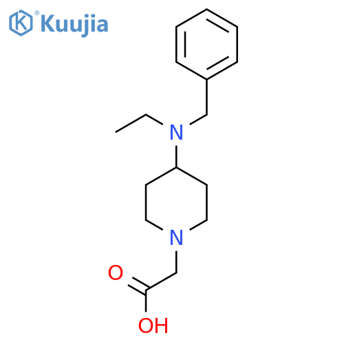 [4-(Benzyl-ethyl-amino)-piperidin-1-yl]-acetic acid structure