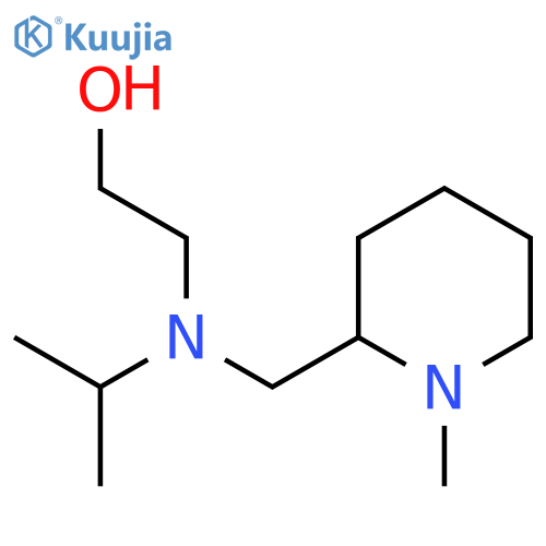 2-[Isopropyl-(1-methyl-piperidin-2-ylmethyl)-amino]-ethanol structure