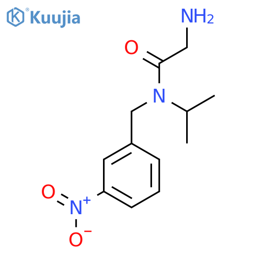2-Amino-N-isopropyl-N-(3-nitro-benzyl)-acetamide structure