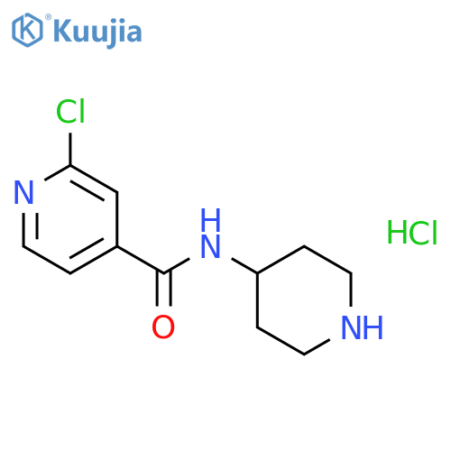 2-Chloro-N-(piperidin-4-yl)isonicotinamide hydrochloride structure