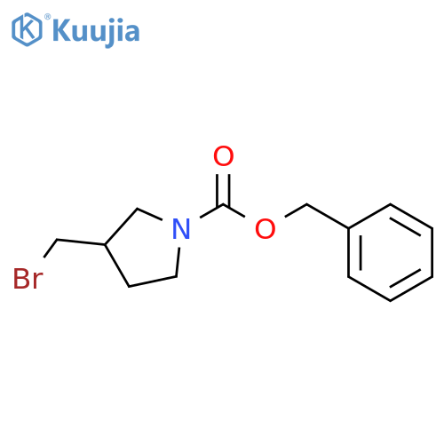 3-Bromomethyl-pyrrolidine-1-carboxylic acid benzyl ester structure