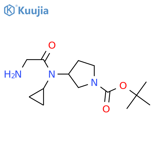 3-[(2-AMino-acetyl)-cyclopropyl-aMino]-pyrrolidine-1-carboxylic acid tert-butyl ester structure