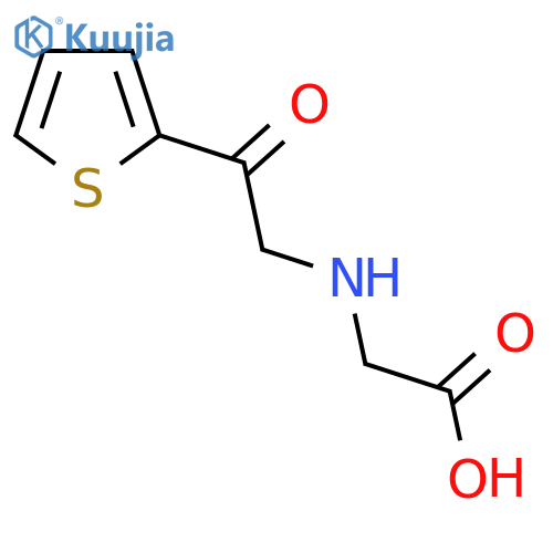 (2-Oxo-2-thiophen-2-yl-ethylamino)-acetic acid structure