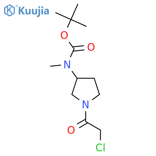 [1-(2-Chloro-acetyl)-pyrrolidin-3-yl]-methyl-carbamic acid tert-butyl ester structure