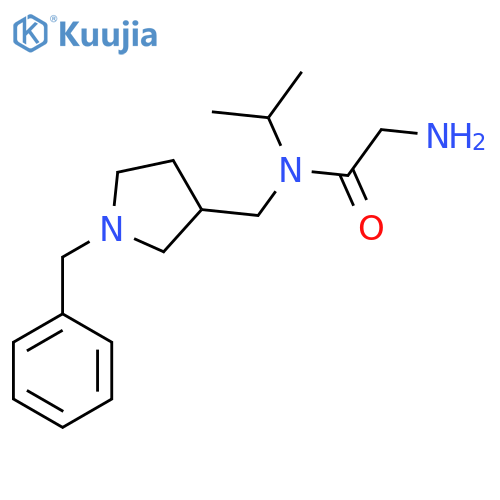 2-Amino-N-(1-benzyl-pyrrolidin-3-ylmethyl)-N-isopropyl-acetamide structure