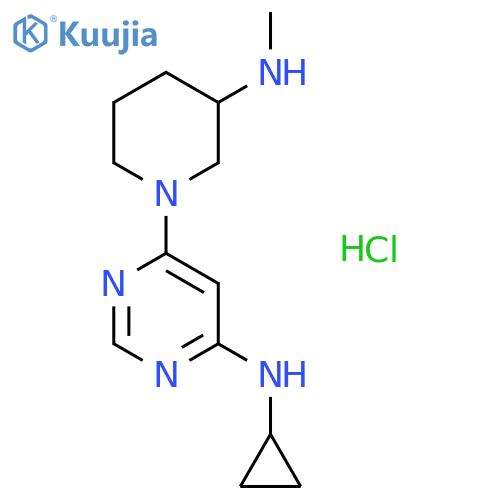 N-Cyclopropyl-6-(3-(methylamino)piperidin-1-yl)pyrimidin-4-amine hydrochloride structure