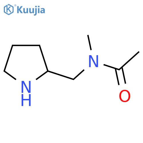 N-Methyl-N-pyrrolidin-2-ylmethyl-acetamide structure