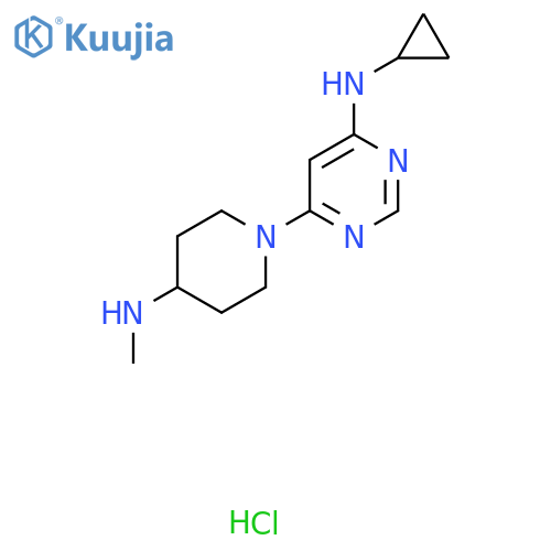N-Cyclopropyl-6-(4-(methylamino)piperidin-1-yl)pyrimidin-4-amine hydrochloride structure