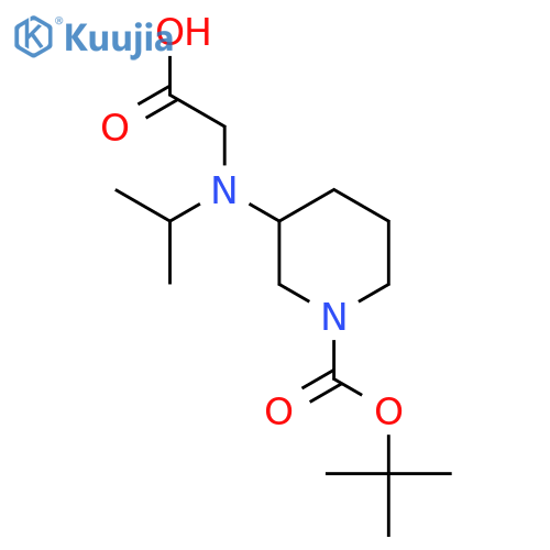 3-(Carboxymethyl-isopropyl-amino)-piperidine-1-carboxylic acid tert-butyl ester structure