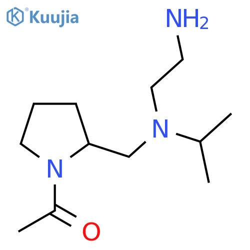 1-(2-{[(2-Amino-ethyl)-isopropyl-amino]-methyl}-pyrrolidin-1-yl)-ethanone structure