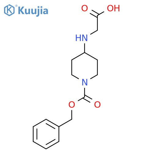 4-(Carboxymethyl-amino)-piperidine-1-carboxylic acid benzyl ester structure