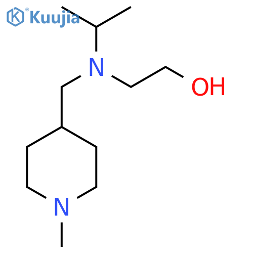 2-[Isopropyl-(1-methyl-piperidin-4-ylmethyl)-amino]-ethanol structure