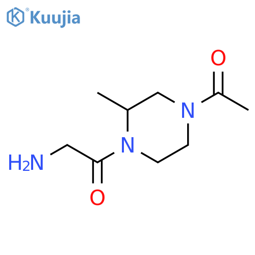 1-(4-Acetyl-2-methyl-piperazin-1-yl)-2-amino-ethanone structure