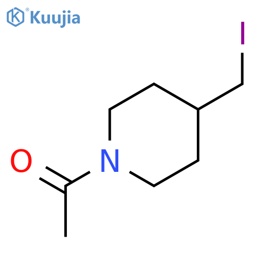 1-(4-(Iodomethyl)piperidin-1-yl)ethanone structure