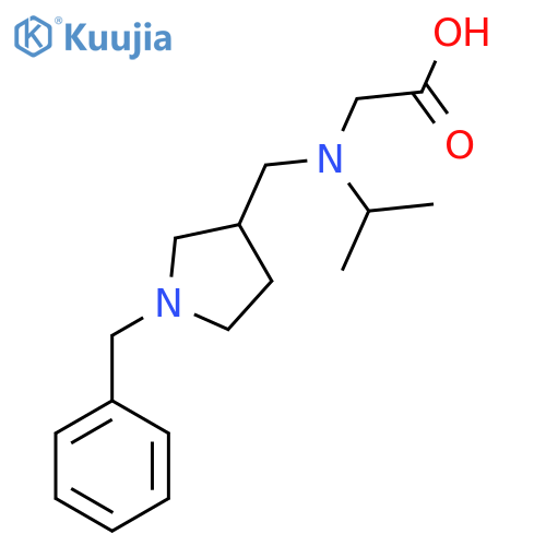 [(1-Benzyl-pyrrolidin-3-ylmethyl)-isopropyl-amino]-acetic acid structure