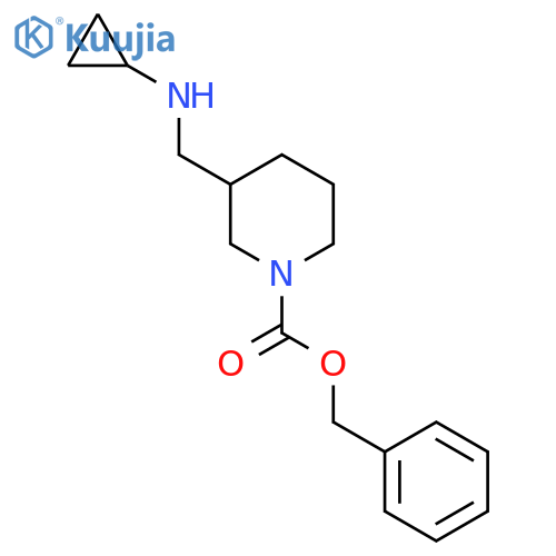 3-Cyclopropylaminomethyl-piperidine-1-carboxylic acid benzyl ester structure