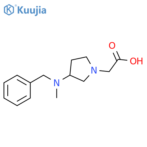 [3-(Benzyl-methyl-amino)-pyrrolidin-1-yl]-acetic acid structure
