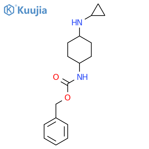 (4-Cyclopropylamino-cyclohexyl)-carbamic acid benzyl ester structure