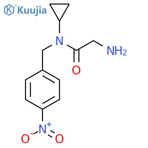 2-Amino-N-cyclopropyl-N-(4-nitro-benzyl)-acetamide structure